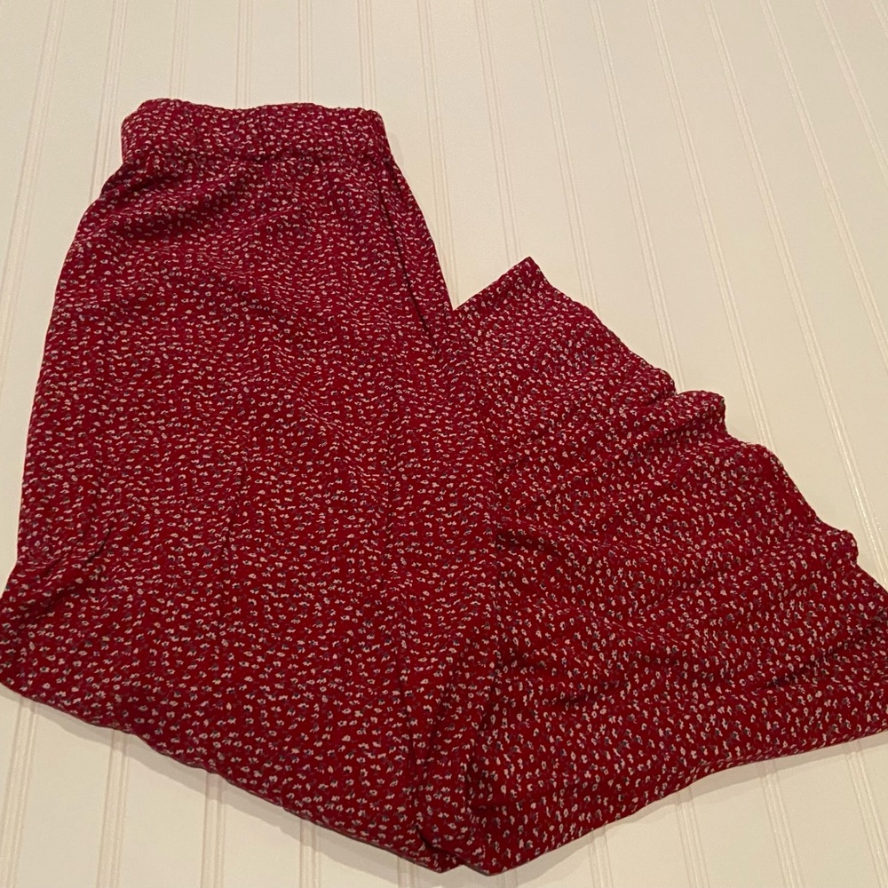 Brandy Melville John Galt Red Floral Skirt